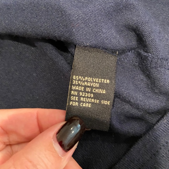 DG2 Women’s Size Large Navy Blue Long Sleeve T-Shirt - Picture 7 of 9